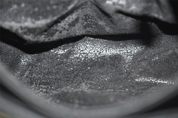 Authentic GUCCI Vintage Shoulder Cross Body Bag Purse Leather Black Junk 0973K