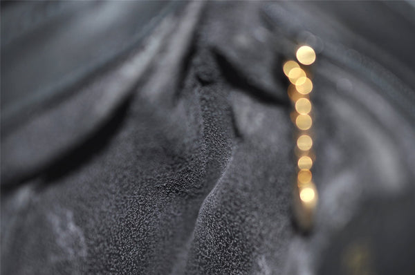 Authentic GUCCI Vintage Shoulder Cross Body Bag Purse Leather Black Junk 0973K