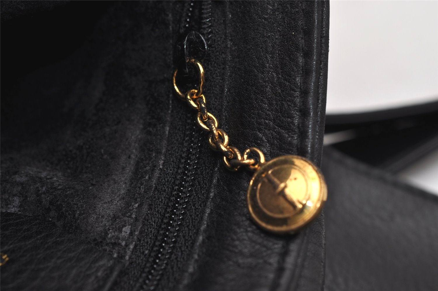 Authentic GUCCI Vintage Shoulder Cross Body Bag Purse Leather Black Junk 0973K