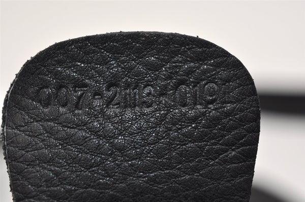 Authentic GUCCI Vintage Shoulder Cross Body Bag Purse Leather Black Junk 0973K