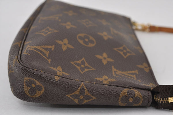 Authentic Louis Vuitton Monogram Pochette Accessoires Pouch M51980 LV 0974J