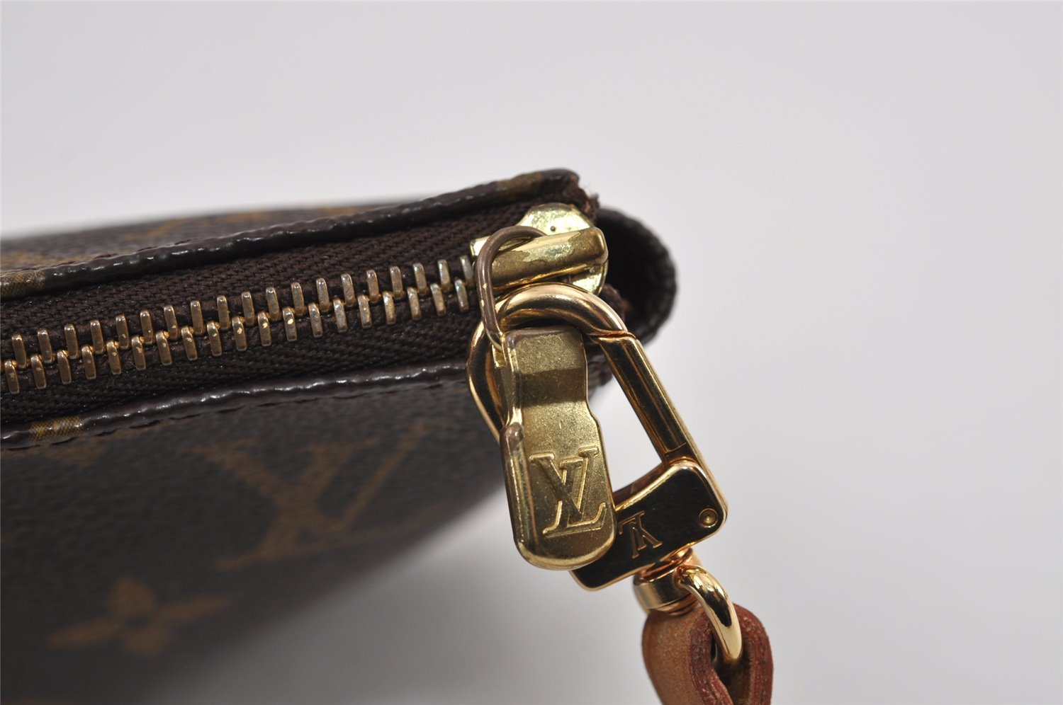 Authentic Louis Vuitton Monogram Pochette Accessoires Pouch M51980 LV 0974J