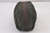 Authentic PRADA Vintage Nylon Leather Pouch Purse Khaki Green 0975K