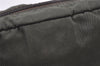 Authentic PRADA Vintage Nylon Leather Pouch Purse Khaki Green 0975K