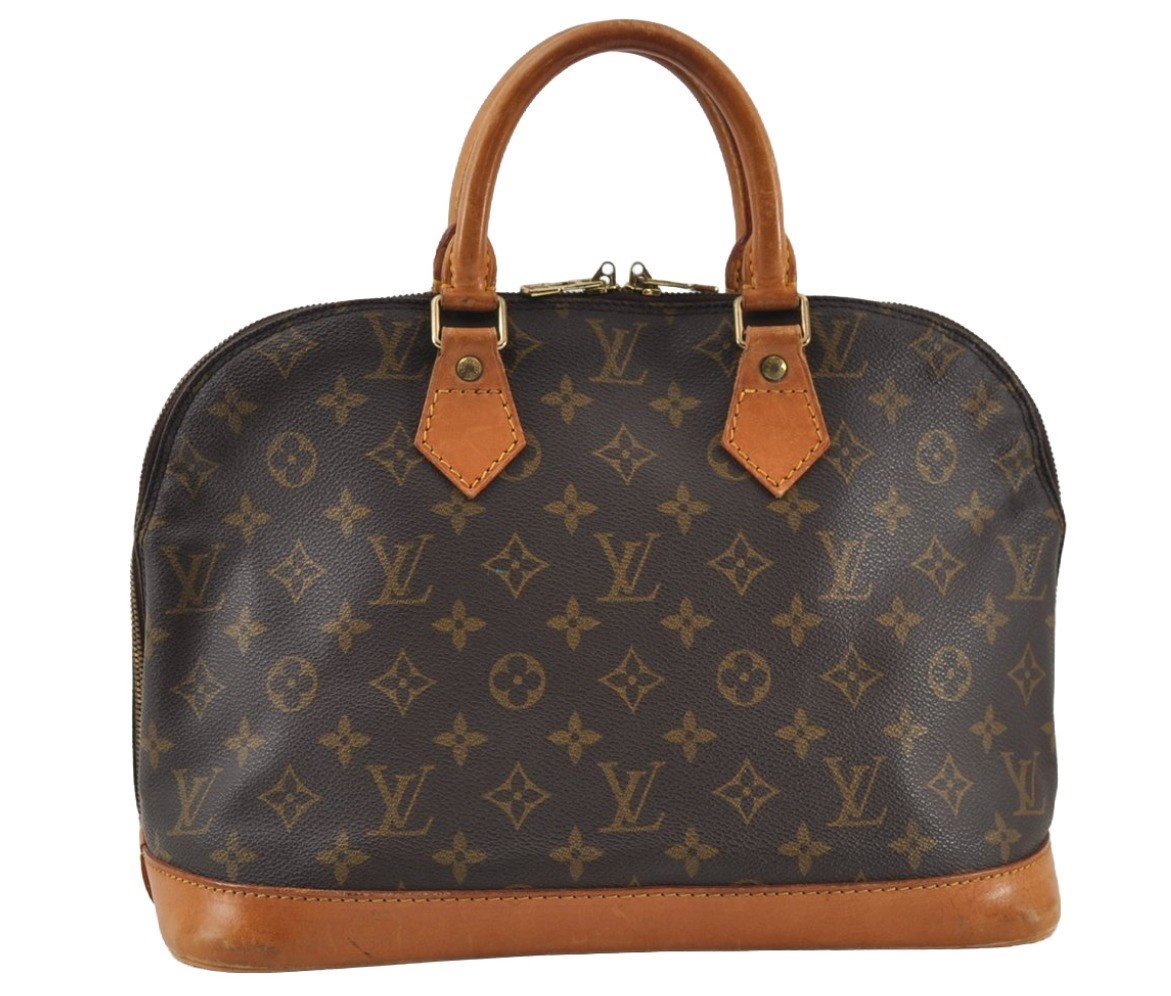 Authentic Louis Vuitton Monogram Alma Hand Bag Purse M51130 LV 0976J