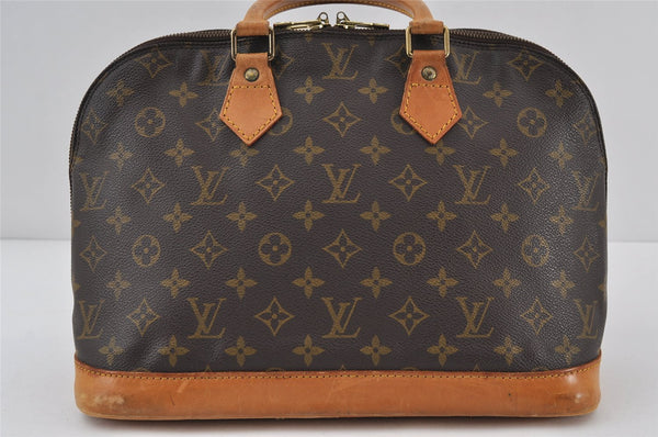 Authentic Louis Vuitton Monogram Alma Hand Bag Purse M51130 LV 0976J