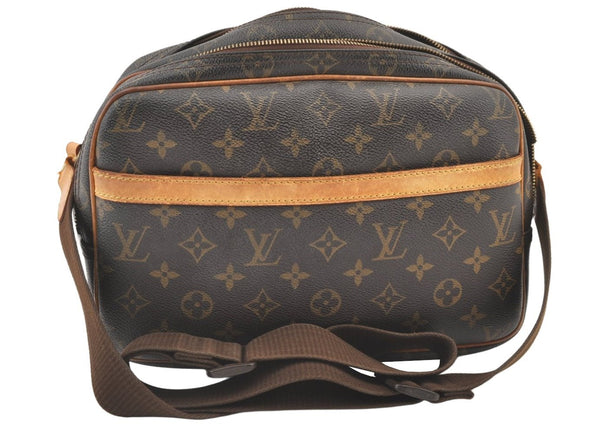 Authentic Louis Vuitton Monogram Reporter PM Shoulder Bag M45254 Junk 0976K