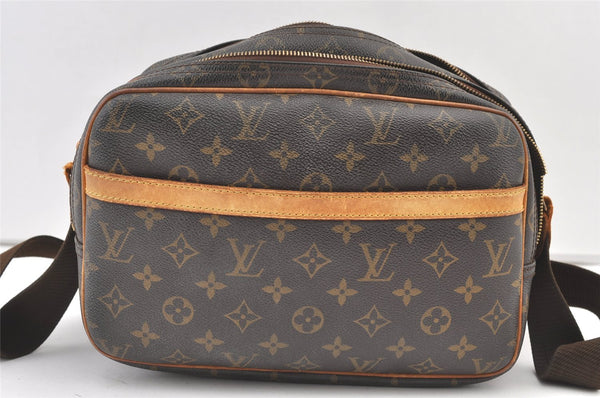 Authentic Louis Vuitton Monogram Reporter PM Shoulder Bag M45254 Junk 0976K