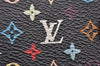 Authentic Louis Vuitton Monogram Multicolor Agenda PM Notebook Cover Black 0977J