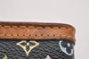Authentic Louis Vuitton Monogram Multicolor Agenda PM Notebook Cover Black 0977J