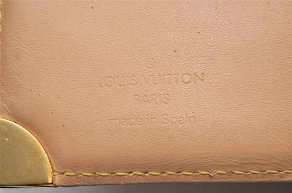 Authentic Louis Vuitton Monogram Multicolor Agenda PM Notebook Cover Black 0977J