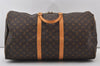 Authentic Louis Vuitton Monogram Keepall 55 Travel Boston Bag M41424 LV 0978J