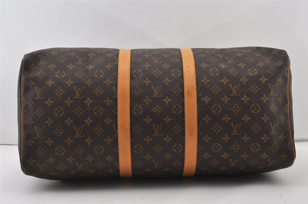 Authentic Louis Vuitton Monogram Keepall 55 Travel Boston Bag M41424 LV 0978J