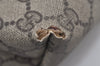 Authentic GUCCI Web Sherry Line Shoulder Tote Bag GG PVC Leather Brown 0979J