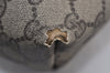 Authentic GUCCI Web Sherry Line Shoulder Tote Bag GG PVC Leather Brown 0979J