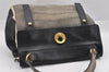 Authentic YVES SAINT LAURENT Muse Two Hand Bag Leather Suede 197149 Black 0980J