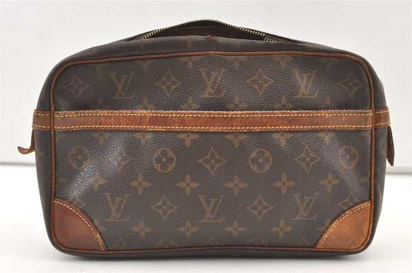 Authentic Louis Vuitton Monogram Compiegne 28 Clutch Hand Bag M51845 Junk 0980K