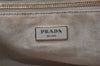 Authentic PRADA Vintage Canapa M Denim Tote Hand Bag Blue 0981J