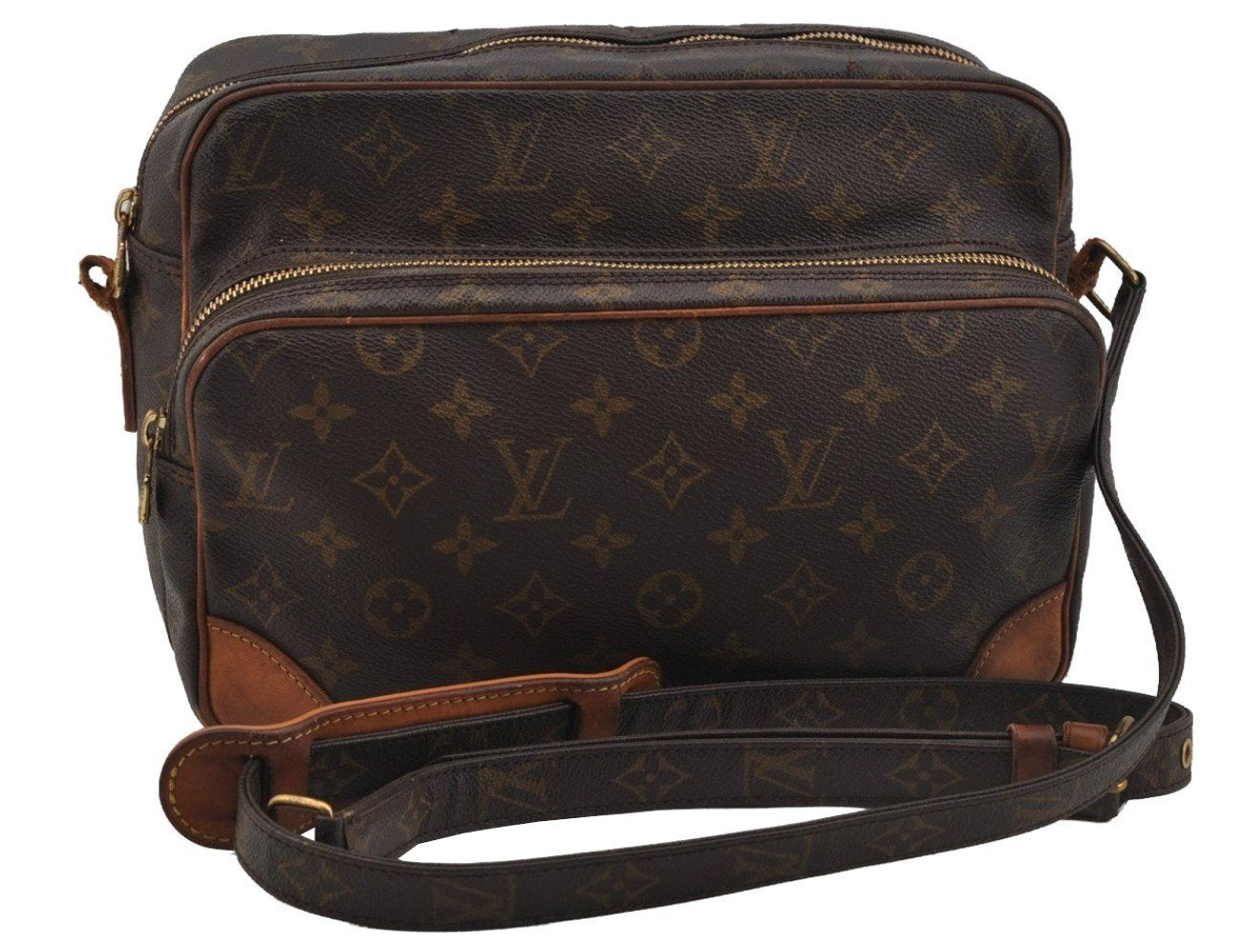 Authentic Louis Vuitton Monogram Nile Shoulder Cross Body Bag M45244 Junk 0982J