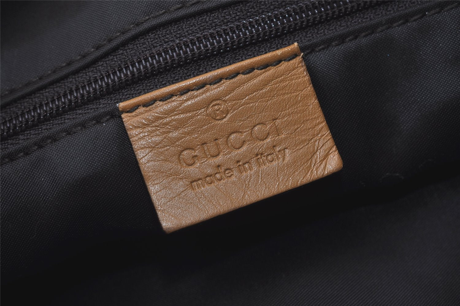 Authentic GUCCI Jackie Chain Shoulder Hand Bag Nylon Leather 0019032 Brown 0983J