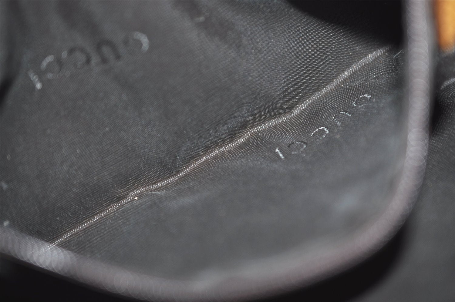 Authentic GUCCI Jackie Chain Shoulder Hand Bag Nylon Leather 0019032 Brown 0983J