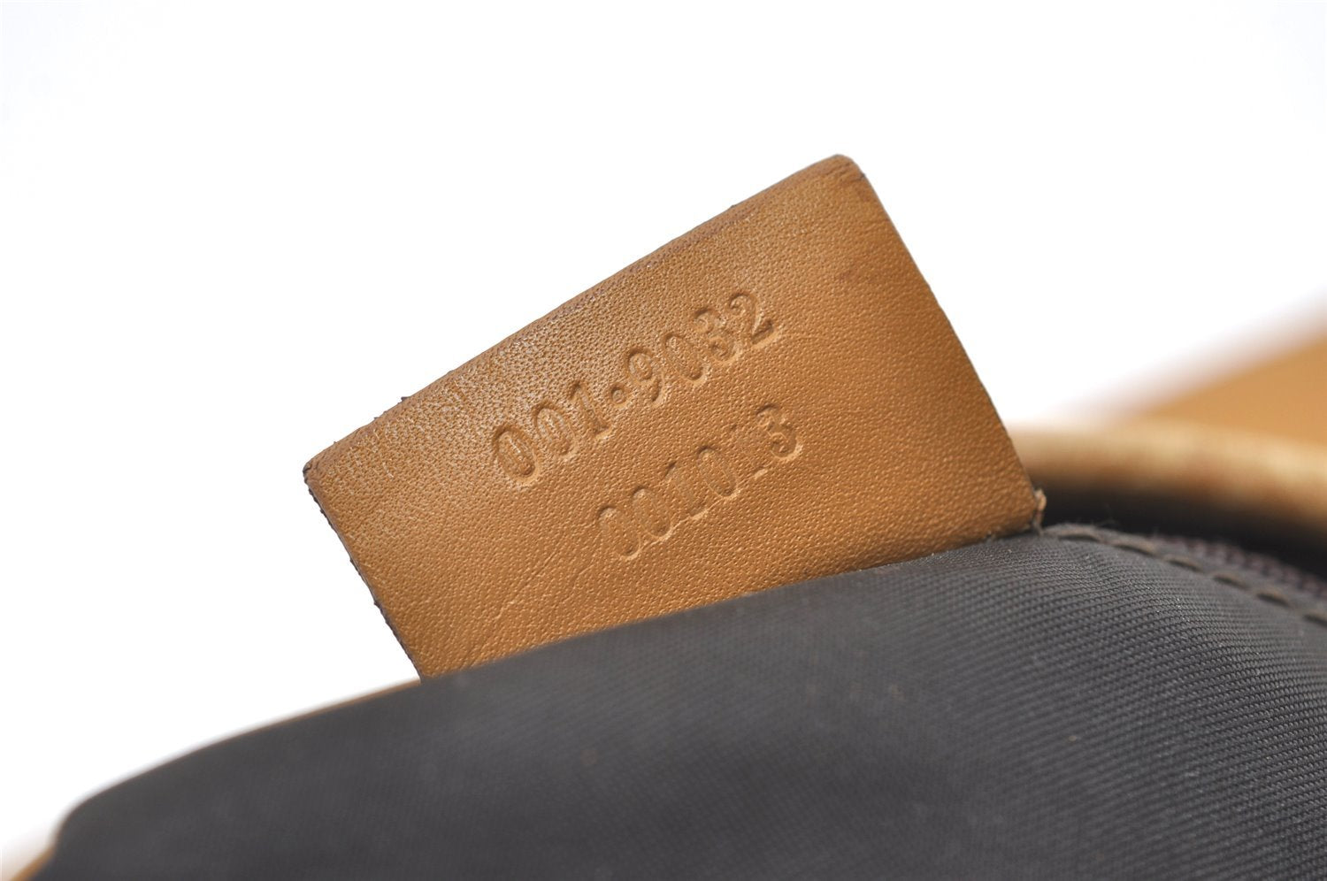 Authentic GUCCI Jackie Chain Shoulder Hand Bag Nylon Leather 0019032 Brown 0983J