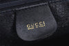 Authentic GUCCI Bamboo 2way Hand Shoulder Bag Leather Navy Blue Junk 0983K
