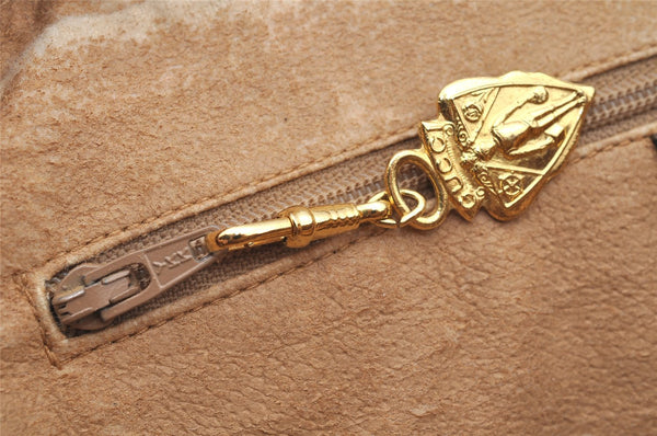 Authentic GUCCI Micro GG PVC Leather Shoulder Cross Body Bag Purse Brown 0984I