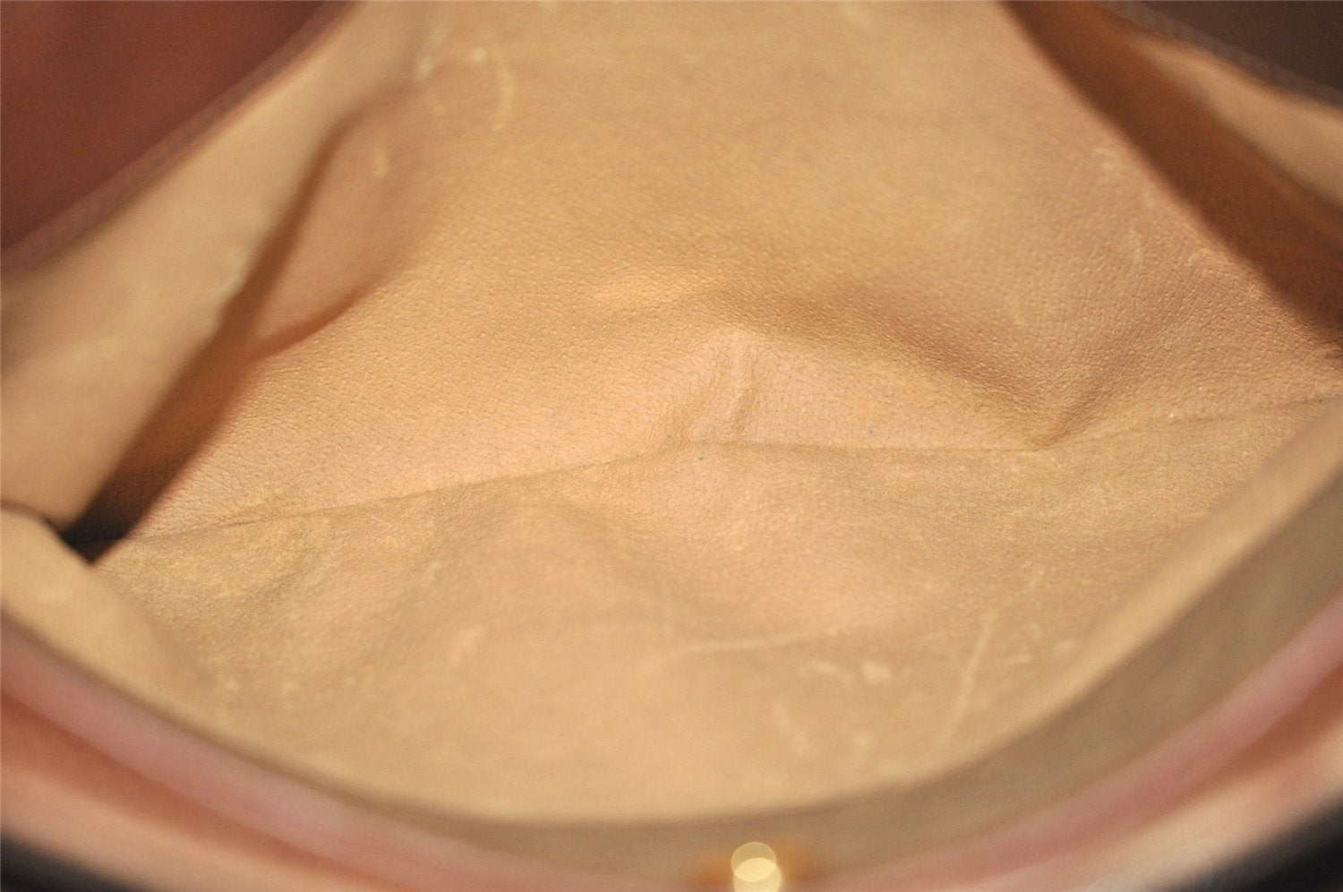 Authentic GUCCI Micro GG PVC Leather Shoulder Cross Body Bag Purse Brown 0984I