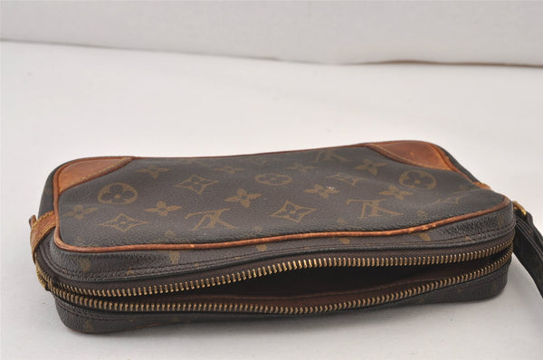 Authentic Louis Vuitton Monogram Marly Dragonne PM M51827 Clutch Bag Junk 0984K