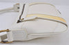 Authentic BURBERRY Vintage Leather Shoulder Hand Bag Purse White 0985J