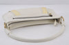 Authentic BURBERRY Vintage Leather Shoulder Hand Bag Purse White 0985J