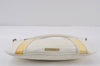 Authentic BURBERRY Vintage Leather Shoulder Hand Bag Purse White 0985J