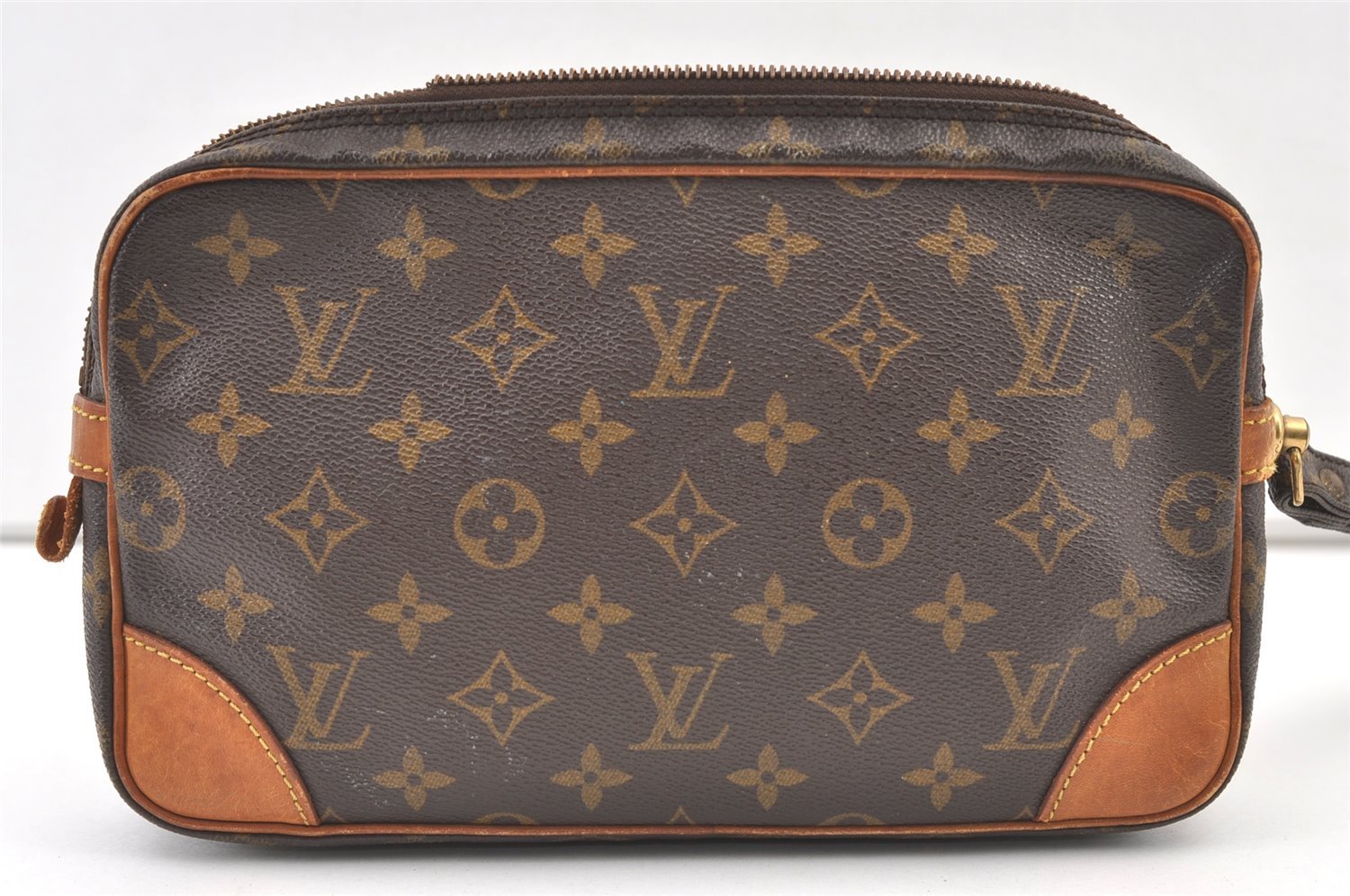 Authentic Louis Vuitton Monogram Marly Dragonne GM M51825 Clutch Bag Junk 0986K