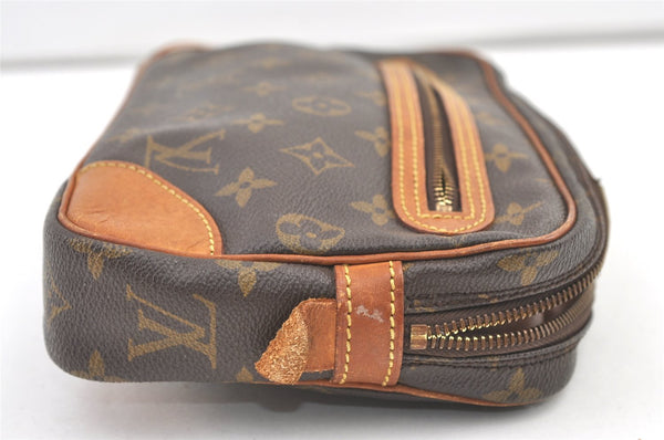 Authentic Louis Vuitton Monogram Marly Dragonne GM M51825 Clutch Bag Junk 0986K