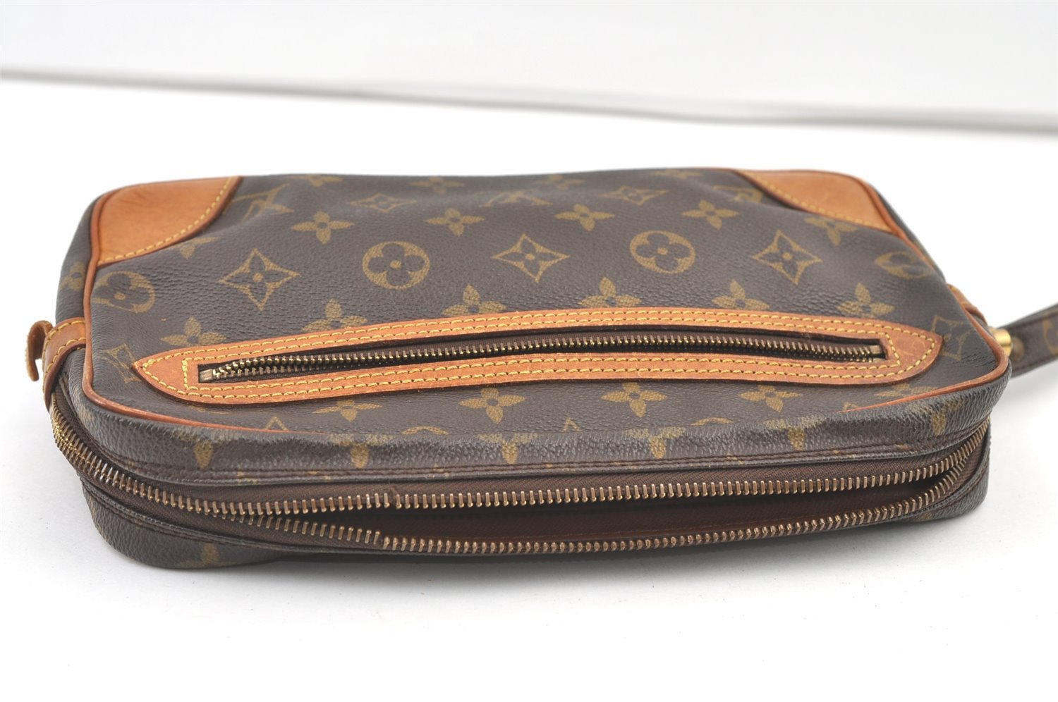 Authentic Louis Vuitton Monogram Marly Dragonne GM M51825 Clutch Bag Junk 0986K