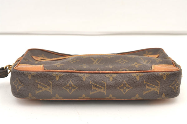 Authentic Louis Vuitton Monogram Marly Dragonne GM M51825 Clutch Bag Junk 0986K