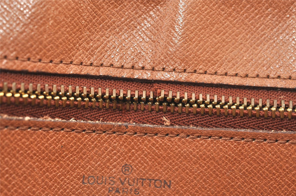 Authentic Louis Vuitton Monogram Marly Dragonne GM M51825 Clutch Bag Junk 0986K