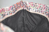 Authentic FENDI Zucchino Flower Shoulder Tote Bag Canvas Leather Pink 0987I