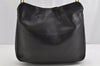 Authentic GUCCI Bamboo Vintage Shoulder Hand Bag Purse Leather Black Junk 0987K