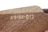 Authentic GUCCI Web Sherry Line Clutch Hand Bag Purse GG PVC Leather Brown 0988I