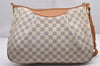 Authentic Louis Vuitton Damier Azur Siracusa MM N41112 Shoulder Bag Junk 0988J