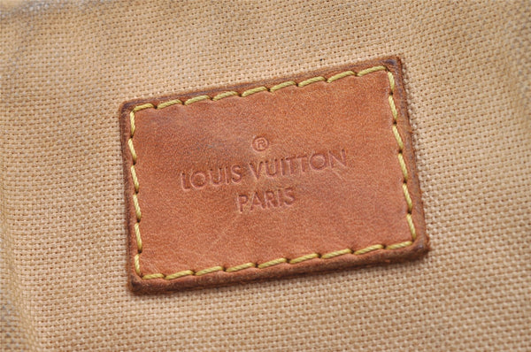 Authentic Louis Vuitton Damier Azur Siracusa MM N41112 Shoulder Bag Junk 0988J