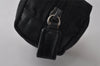 Authentic PRADA Vintage Nylon Leather Pouch Purse Black 0988K