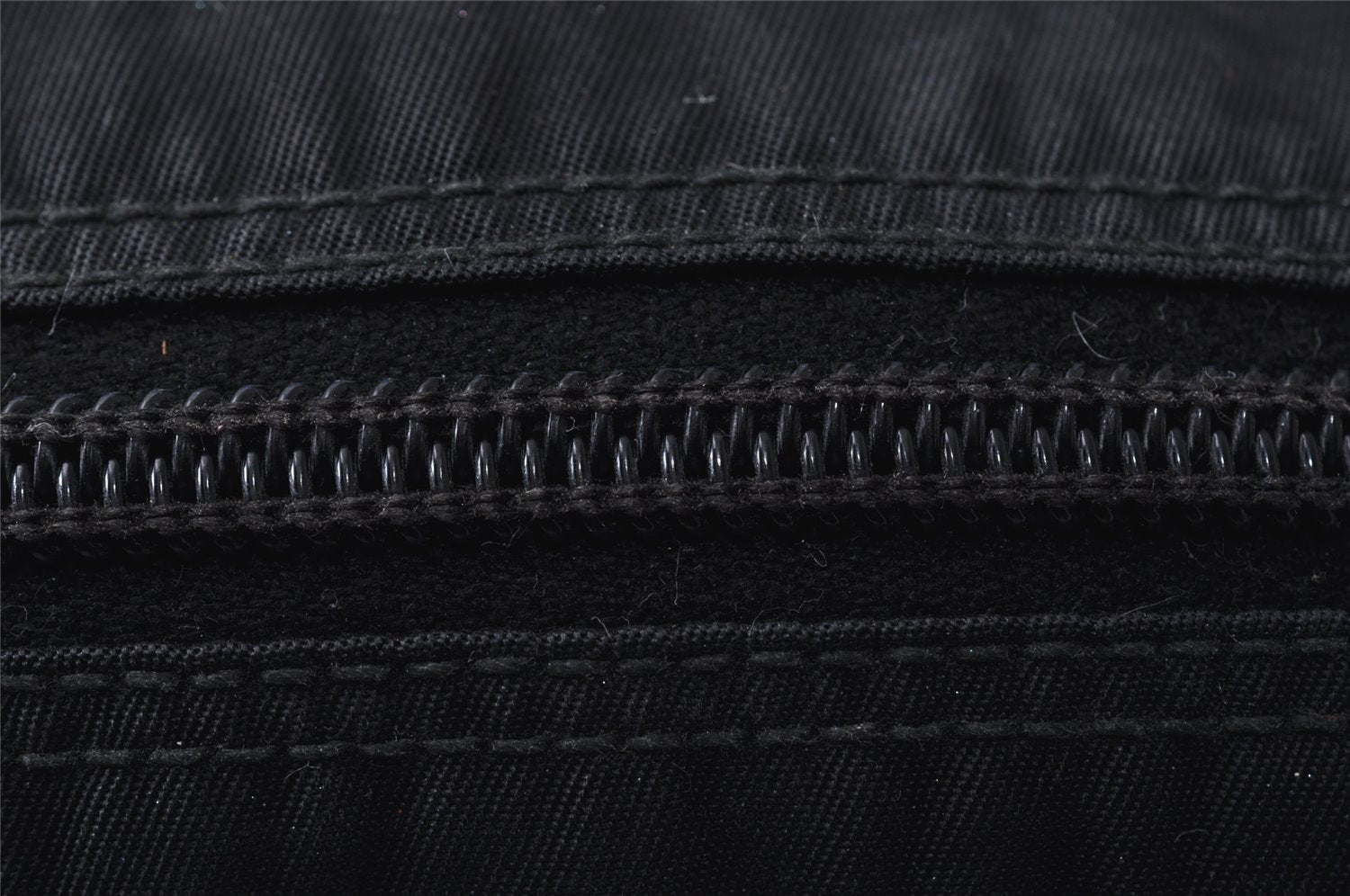 Authentic PRADA Vintage Nylon Leather Pouch Purse Black 0988K