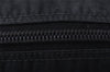 Authentic PRADA Vintage Nylon Leather Pouch Purse Black 0988K