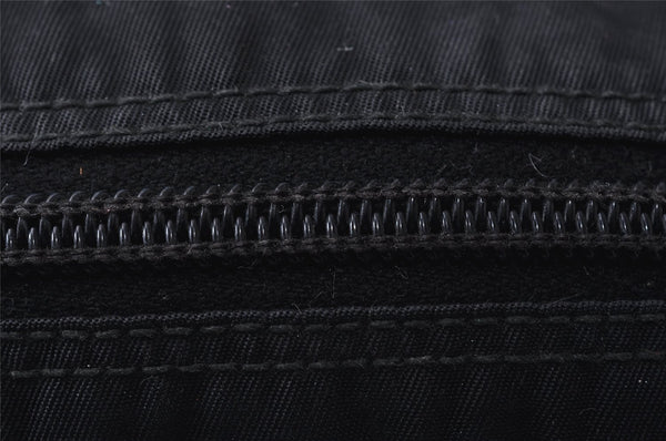 Authentic PRADA Vintage Nylon Leather Pouch Purse Black 0988K