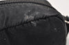 Authentic PRADA Vintage Nylon Leather Pouch Purse Black 0988K