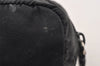 Authentic PRADA Vintage Nylon Leather Pouch Purse Black 0988K