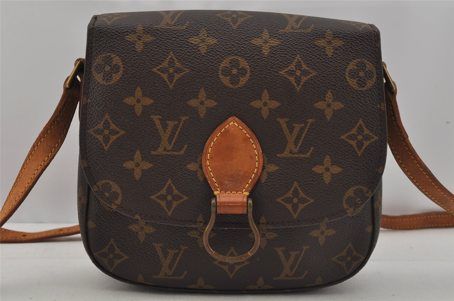 Authentic Louis Vuitton Monogram Saint Cloud MM M51243 Shoulder Cross Bag 0989J